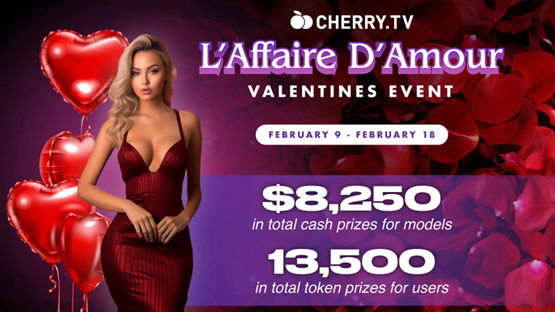Cherry.tv to Launch 'L'Affaire D'Amour' Valentine's Contest
